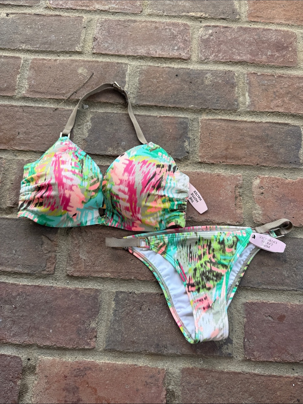 2015 Victoria’s Secret swim multicolor bikini nwt Xs 32D